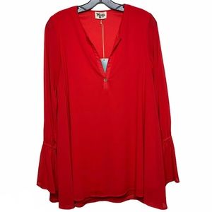 Show Me Your Mumu Perveen Pirate Tunic In Red Head Chiffon Dress